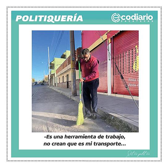 -Es una herramienta de trabajo, no crean que es mi transporte...