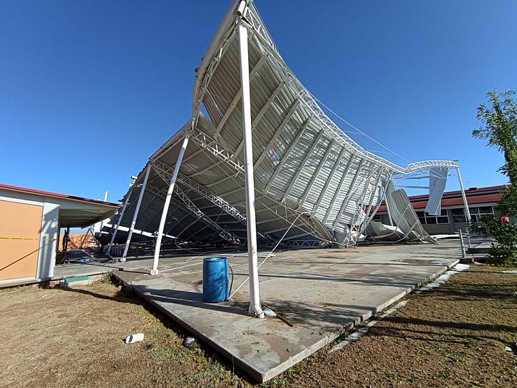 EVALÚA SEDUZAC ESCUELAS AFECTADAS POR GRANIZADA EN RÍO GRANDE 