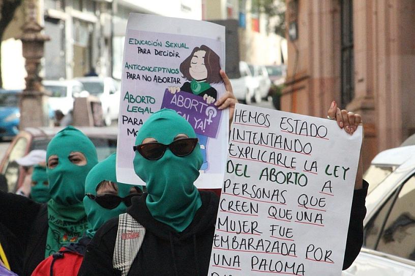 EXIGE MAREA VERDE DESPENALIZACIÓN DEL ABORTO EN ZACATECAS