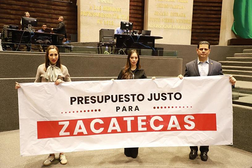 Exigen diputados de oposición un presupuesto digno para Zacatecas