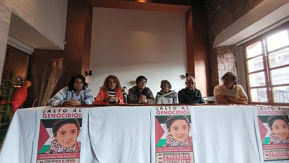 EXPRESAN ZACATECANOS SU SOLIDARIDAD CON PALESTINA 