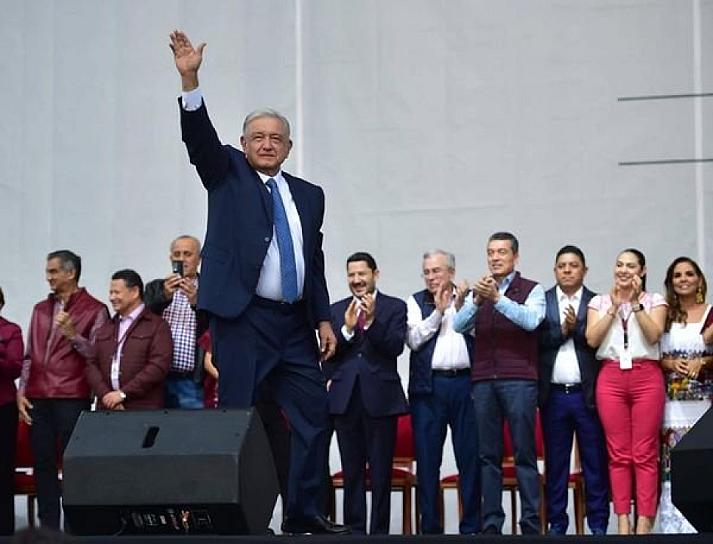 FESTEJA AMLO 5 AÑOS DE TRIUNFO HISTÓRICO; DESTACA LOGROS DE SU GOBIERNO 