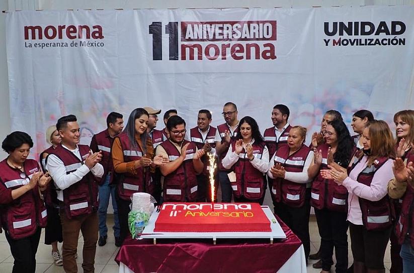 FESTEJAN 11 ANIVERSARIO DE MORENA