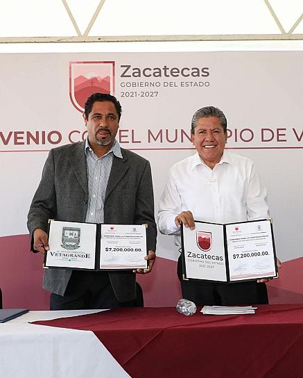 FIRMA GOBERNADOR CONVENIO DE COLABORACIÓN CON VETAGRANDE