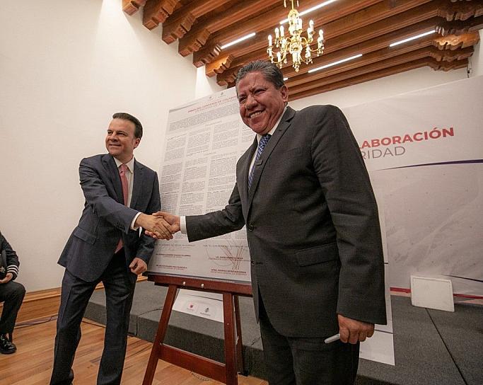 FIRMAN CONVENIO DE SEGURIDAD ENTRE ZACATECAS Y DURANGO 