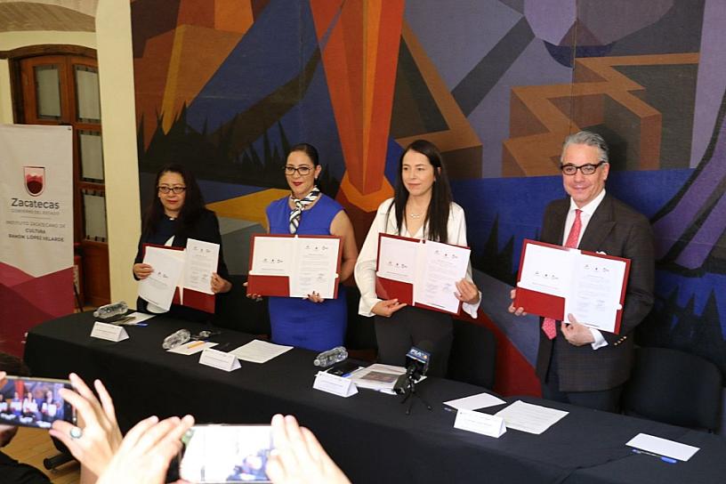FIRMAN CONVENIO PARA CREAR ORQUESTA SINFÓNICA Y CORO REAL DE FUNDACIÓN AZTECA 