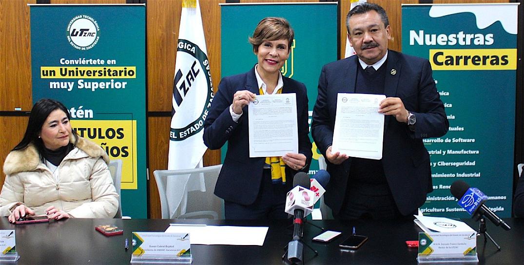 FIRMA UTZAC CONVENIO CON AMANC; PROMOVERÁN EDUCACIÓN HUMANISTA 