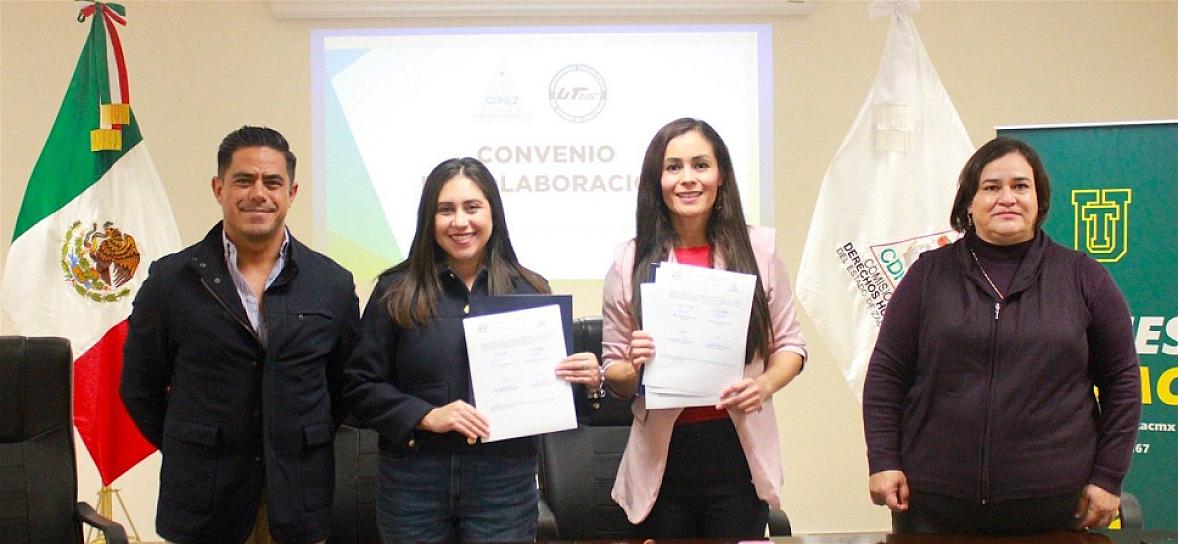 FIRMA UTZAC CONVENIO CON LA CDHEZ 