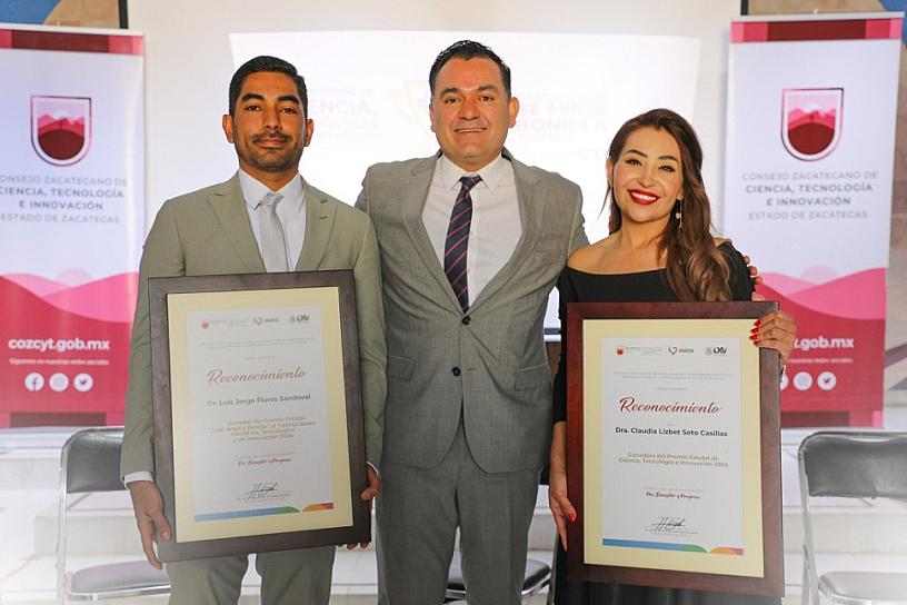 Galardonan a acreedores del Premio Estatal de Ciencia Tecnología e Innovación 2024