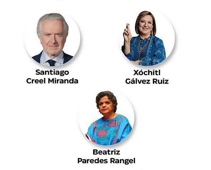 GÁLVEZ, PAREDES Y CREEL PASAN A TERCERA ETAPA DEL FRENTE 