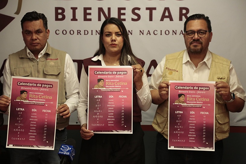 ANUNCIAN CALENDARIO DE PAGOS DE LA BECA “RITA CETINA”
