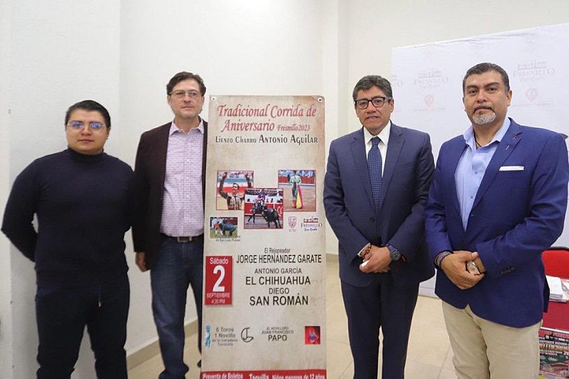 HABRÁ FIESTA BRAVA EN FRESNILLO; LISTA, CORRIDA DE ANIVERSARIO DE LA FUNDACIÓN 