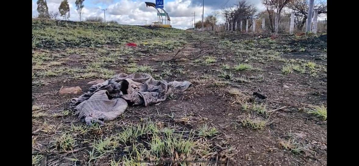 HALLAN RESTOS HUMANOS EN PARADA DE AUTOBÚS DE VILLANUEVA