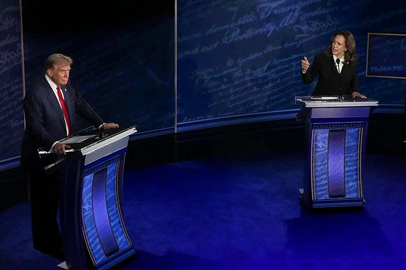 HARRIS SE ENFRENTA A TRUMP EN DEBATE LLENO DE ATAQUES PERSONALES 
