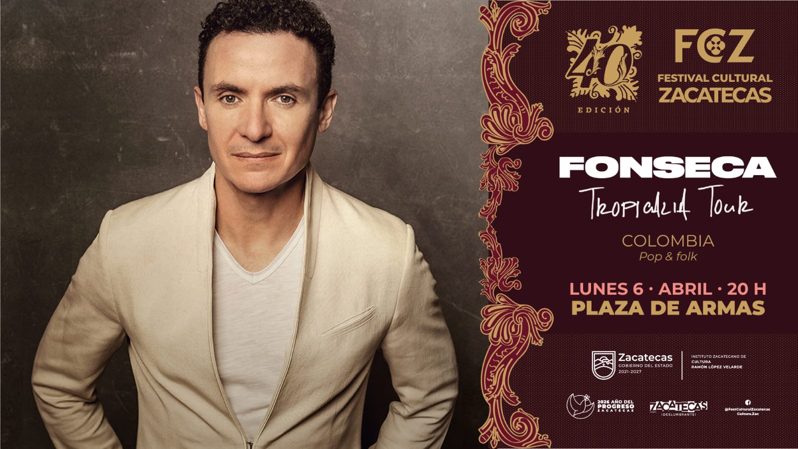 FONSECA FORMARÁ PARTE DEL 40 FCZ 2026