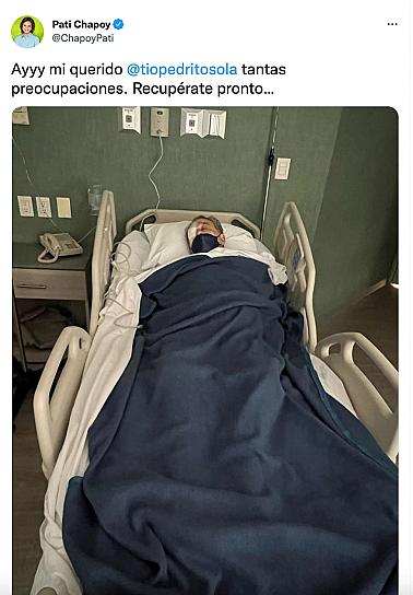 HOSPITALIZAN A PEDRITO SOLA
