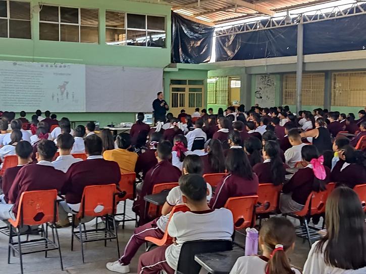 IMPARTE SSP TALLERES PARA PREVENIR DELITOS A ESTUDIANTES DE SECUNDARIA Y BACHILLERATO