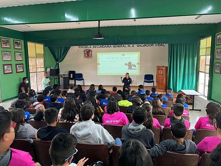 IMPLEMENTAN SSP Y POLICÍA MUNICIPAL ESTRATEGIAS DE PREVENCIÓN PARA ESTUDIANTES 