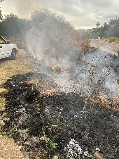 Implementa PC de Moyahua plan para la prevención de incendios forestales en carreteras 
