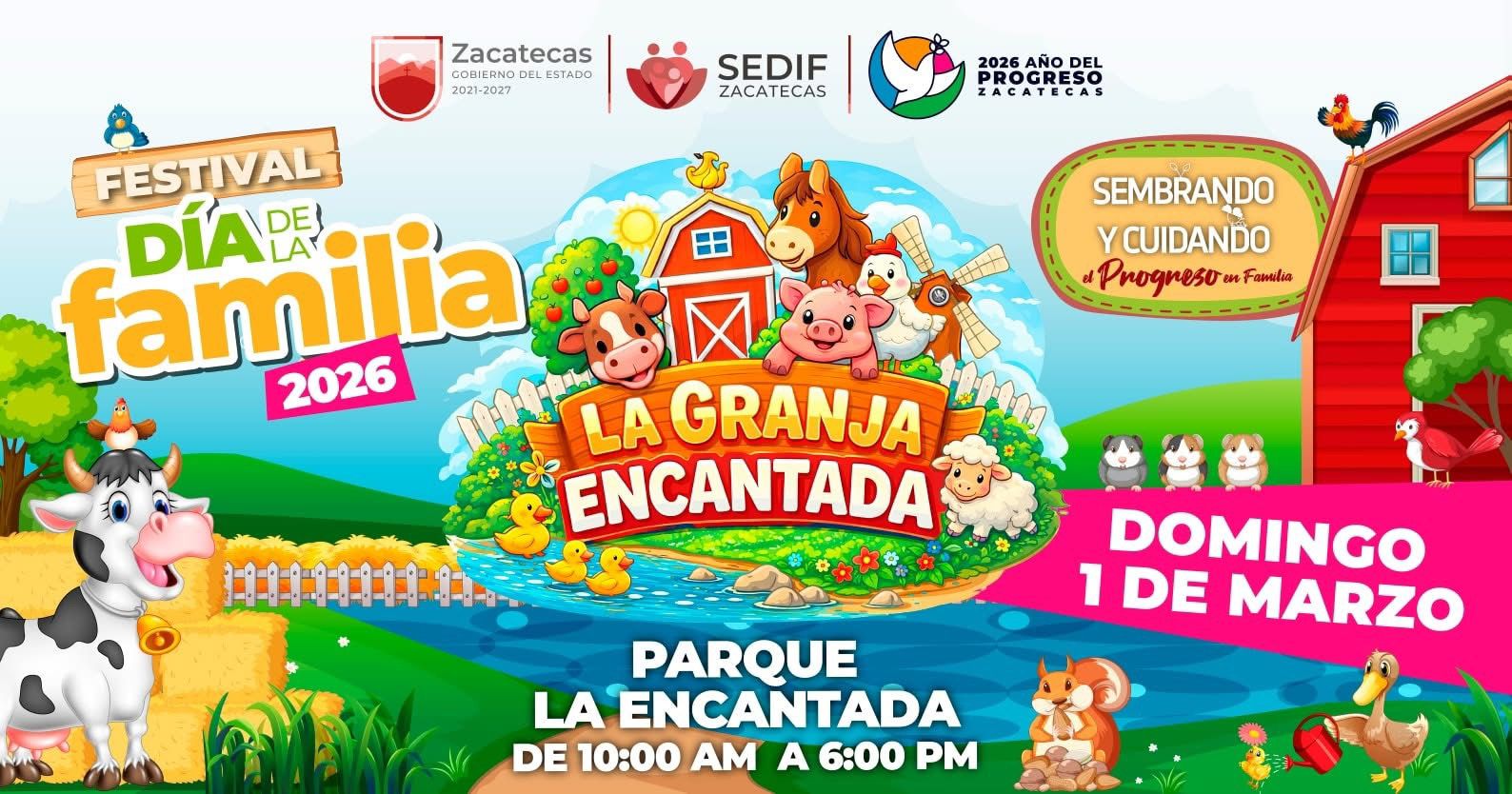 CELEBRA GOBIERNO DE ZACATECAS DÍA DE LA FAMILIA EN LA ENCANTADA