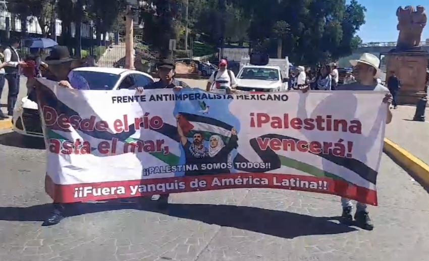 ALZA ZACATECAS LA VOZ POR PALESTINA EN MARCHA Y VISITA DIPLOMÁTICA