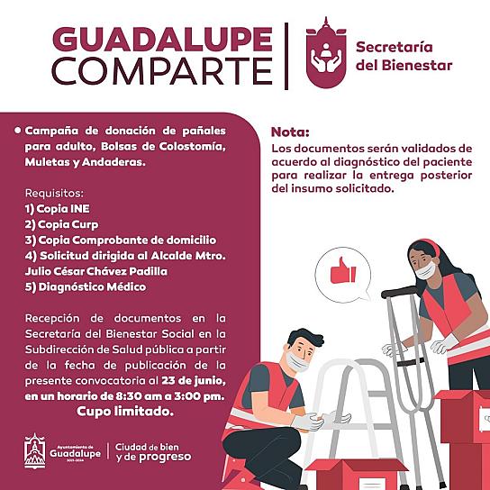 IMPULSAN PROGRAMAS SOCIALES PARA GRUPOS VULNERABLES DE GUADALUPE 