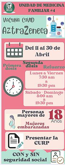 APLICARÁN ASTRAZENECA EN UNIDADES MÉDICAS ESTATALES