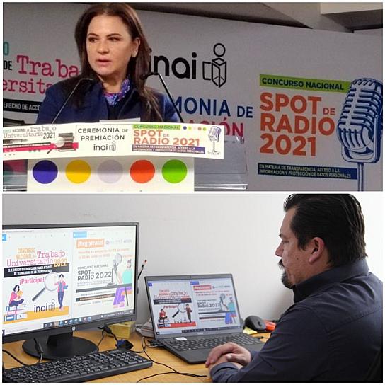 INVITA INAI A CONCURSOS DE SPOT DE RADIO Y TRABAJO UNIVERSITARIO 2022