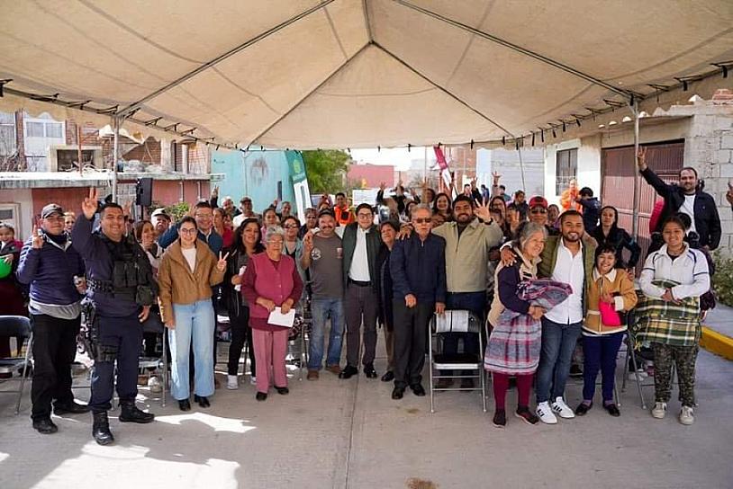 INAUGURA JORGE MIRANDA OBRAS DE PAVIMENTACIÓN EN LA COLONIA HUERTA VIEJA 