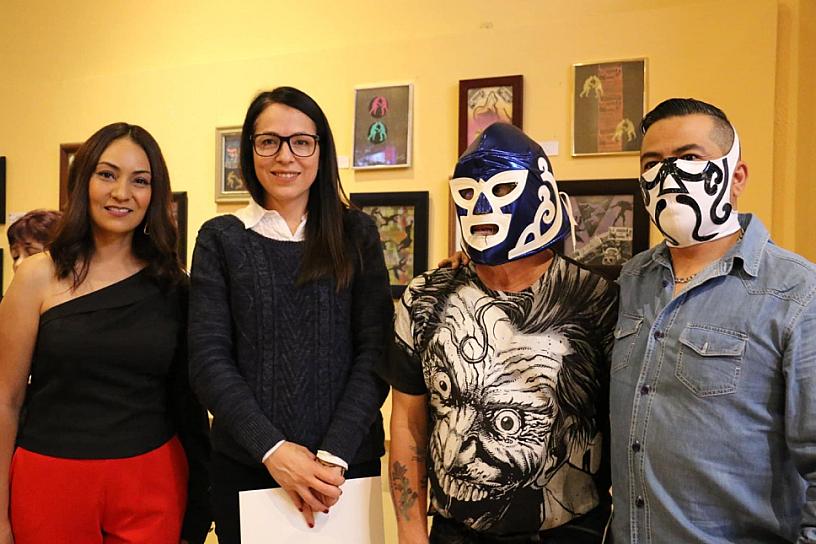 INAUGURAN A DOS DE TRES CAÍDAS, MUESTRA GRÁFICA SOBRE LUCHA LIBRE 