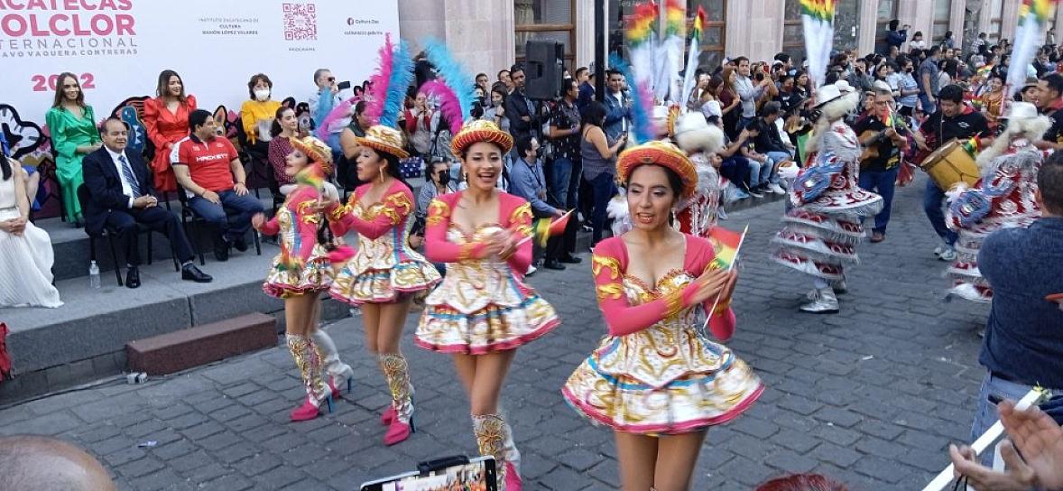 INAUGURAN EL FESTIVAL ZACATECAS DEL FOLCLOR INTERNACIONAL 2022