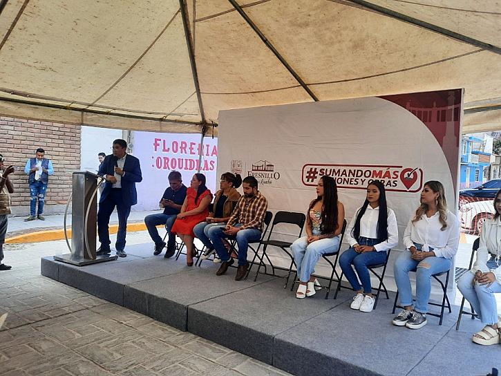 INAUGURA SAÚL MONREAL CALLE FRAY SERVANDO TERESA DE MIER 