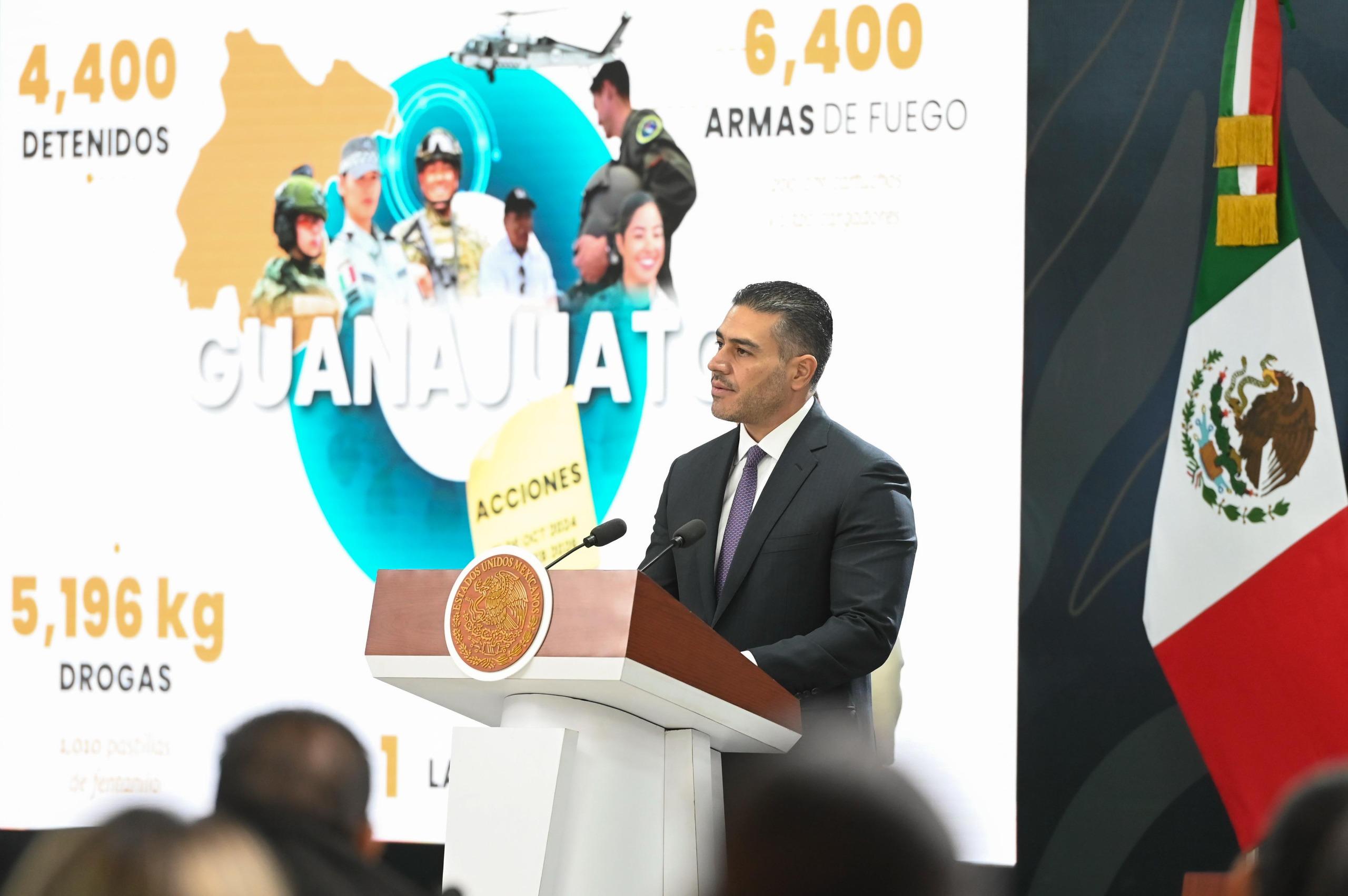 REDUCE GUANAJUATO HOMICIDIOS DOLOSOS 65% CON ESTRATEGIA NACIONAL