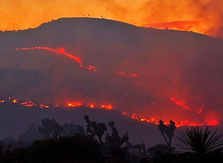 REPORTAN AFECTACIÓN EN 15 MIL HECTÁREAS TRAS INCENDIO EN EL CERRO LAS CHILITAS
