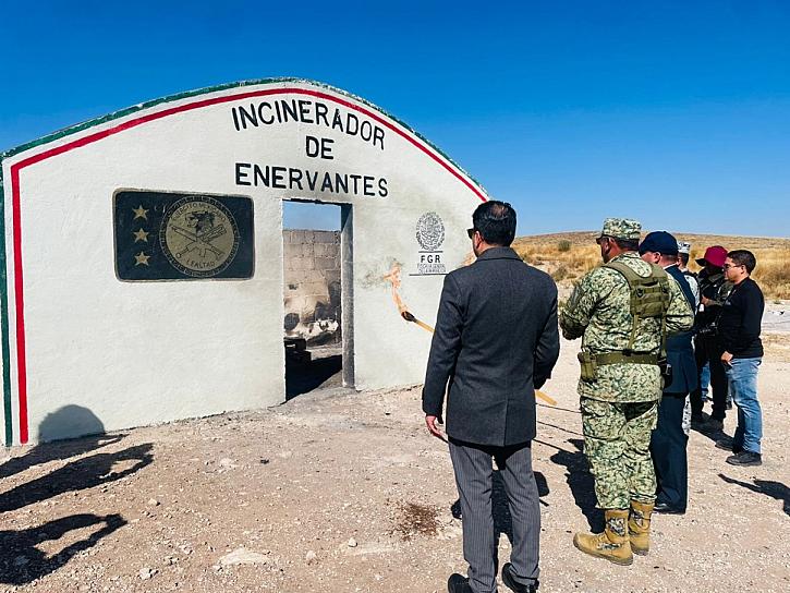 Incineran mas de 16 kilogramos de marihuana y otros narcóticos