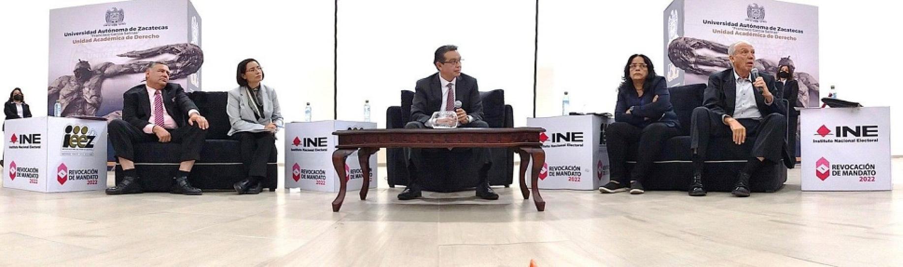 REALIZA INE ZACATECAS FORO ESTATAL DE DISCUSIÓN SOBRE LA REVOCACIÓN DE MANDATO