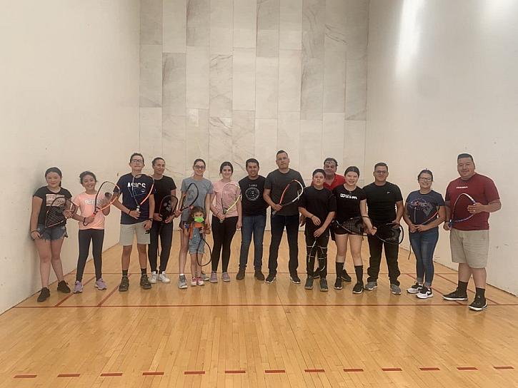 INICIA COMPETENCIA DE RÁQUETBOL DE FERIA EN LA UNIDAD DEPORTIVA EN JEREZ
