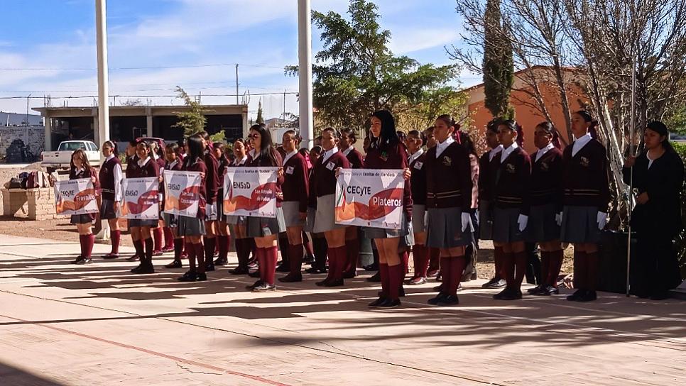 INICIA ETAPA REGIONAL DEL CONCURSO DE ESCOLTAS DE BANDERA DEL CECYTEZ 