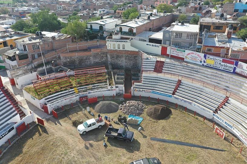 INICIAN REHABILITACIÓN DE LA PLAZA DE TOROS EN JALPA