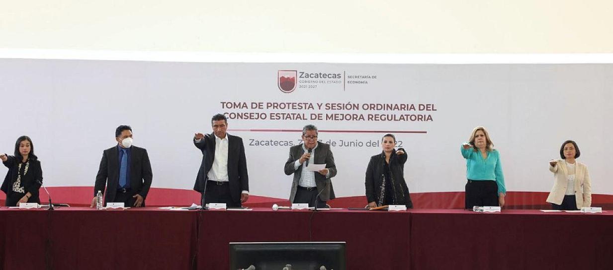 INSTALA DAVID MONREAL CONSEJO ESTATAL DE MEJORA REGULATORIA 