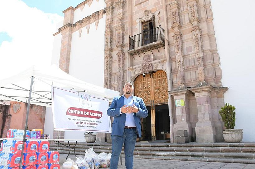 INSTALA LEGISLATURA LOCAL CENTRO DE ACOPIO PARA DAMNIFICADOS