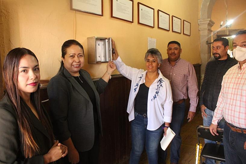  INSTALAN BUZONES DE QUEJAS Y SUGERENCIAS EN SOMBRERETE
