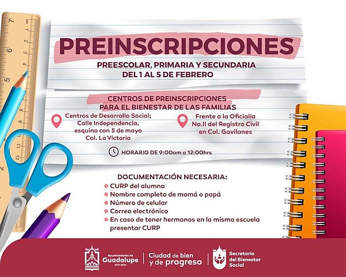 INSTALAN EN GUADALUPE MÓDULOS DE APOYO PARA PROCESO DE INSCRIPCIÓN  