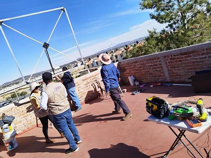 INSTALAN INVESTIGADORES DE LA UNAM ANTENA EN ZACATECAS PARA PROYECTO LATINOAMERICANO