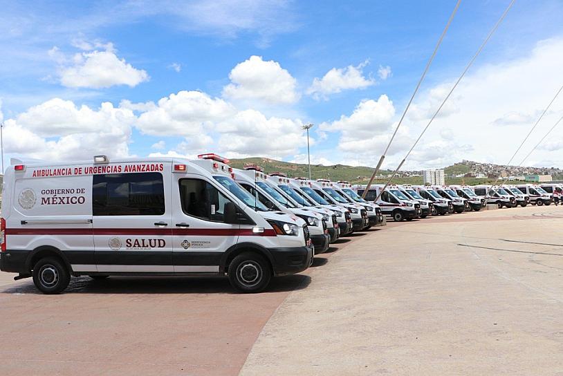 Integra Godezac 52 nuevas ambulancias en todo el estado 
