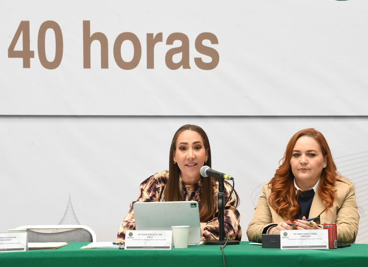 VOTA NOEMÍ LUNA A FAVOR DE LA REDUCCIÓN DE LA JORNADA LABORAL A 40 HORAS