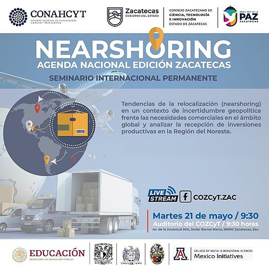 INVITA GOBIERNO DE ZACATECAS A SEMINARIO DE NEARSHORING