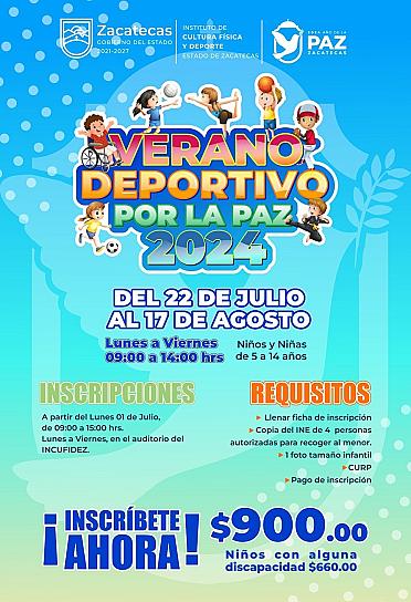 INVITA INCUFIDEZ AL VERANO DEPORTIVO 2024