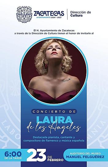 Invitan a concierto de Laura de los Ángeles en el Auditorio Manuel Felguérez