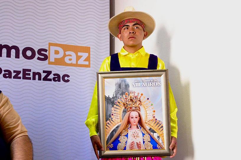 INVITAN A FIESTA DEVOCIONAL A LA VIRGEN DE LOS MILAGROS, EN OJOCALIENTE